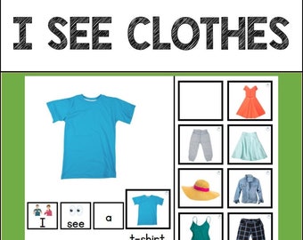 La Ropa VEO Libro Interactivo Adaptado / Lector Fácil / Educación Especial