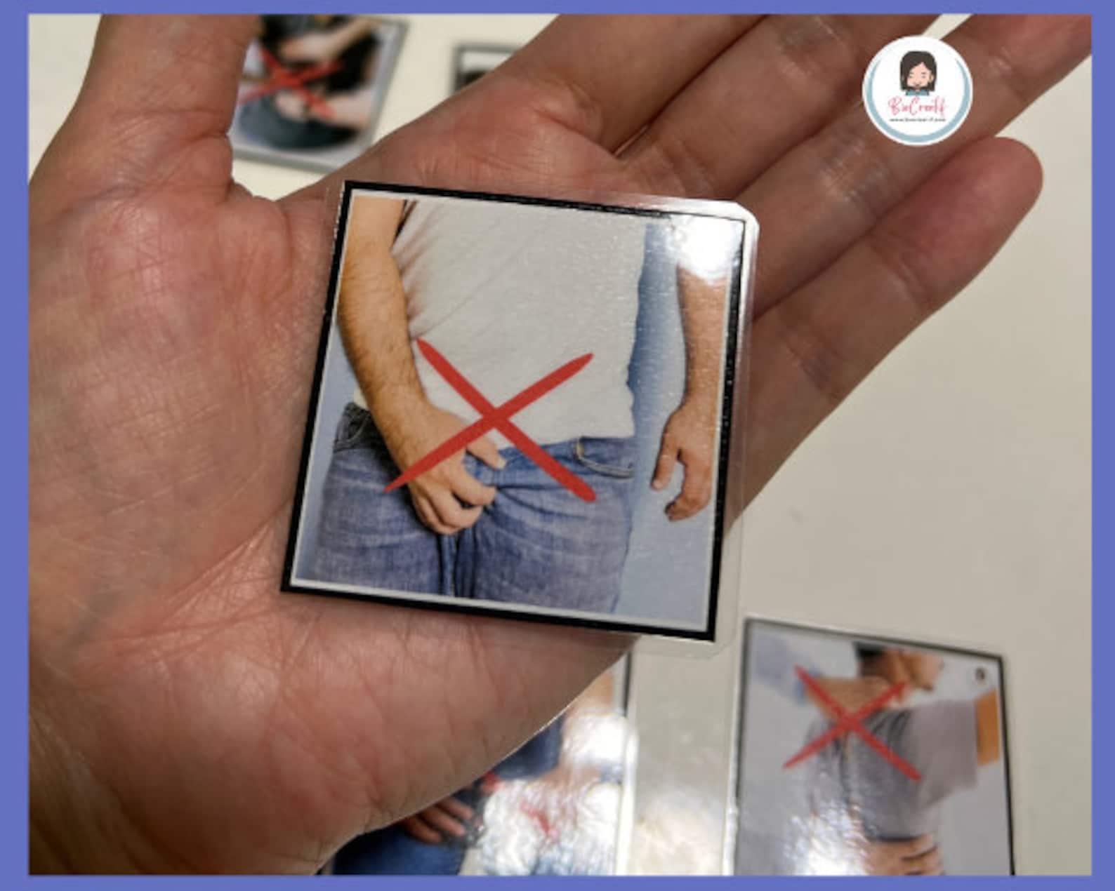 Bad Touch Real Picture Cards | Puberty | Special Education | Autism - Etsy