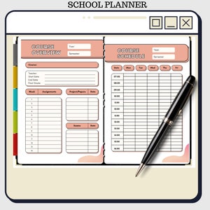 Student Planner, Study Planner, Classroom Planner, Classroom Schedule, Homework Tracker, Study Planner, 2022 School Planner