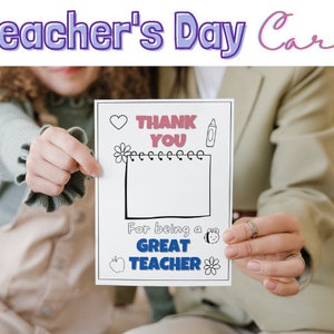 Obrigado professor para impressão, cor em cartão e envelope, feliz dia do professor, agradecimento, colorir para crianças - download instantâneo digital TD002
