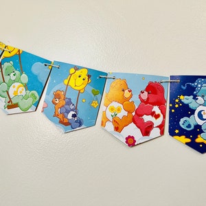 Care Bears book banner, Care Bears nursery decor, Care Bears room decor, Care Bears birthday party, Care Bears baby shower decoration