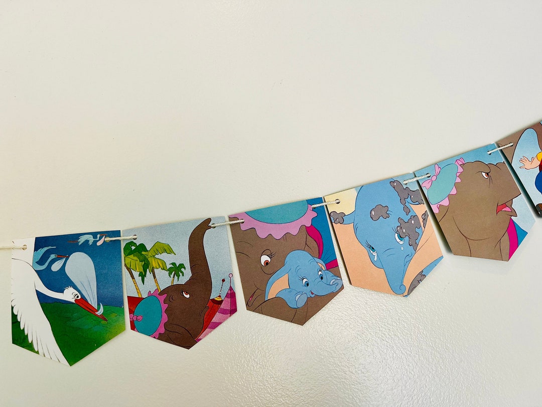 Dumbo Book Banner, Dumbo Baby Shower Decorations, Dumbo Birthday Party