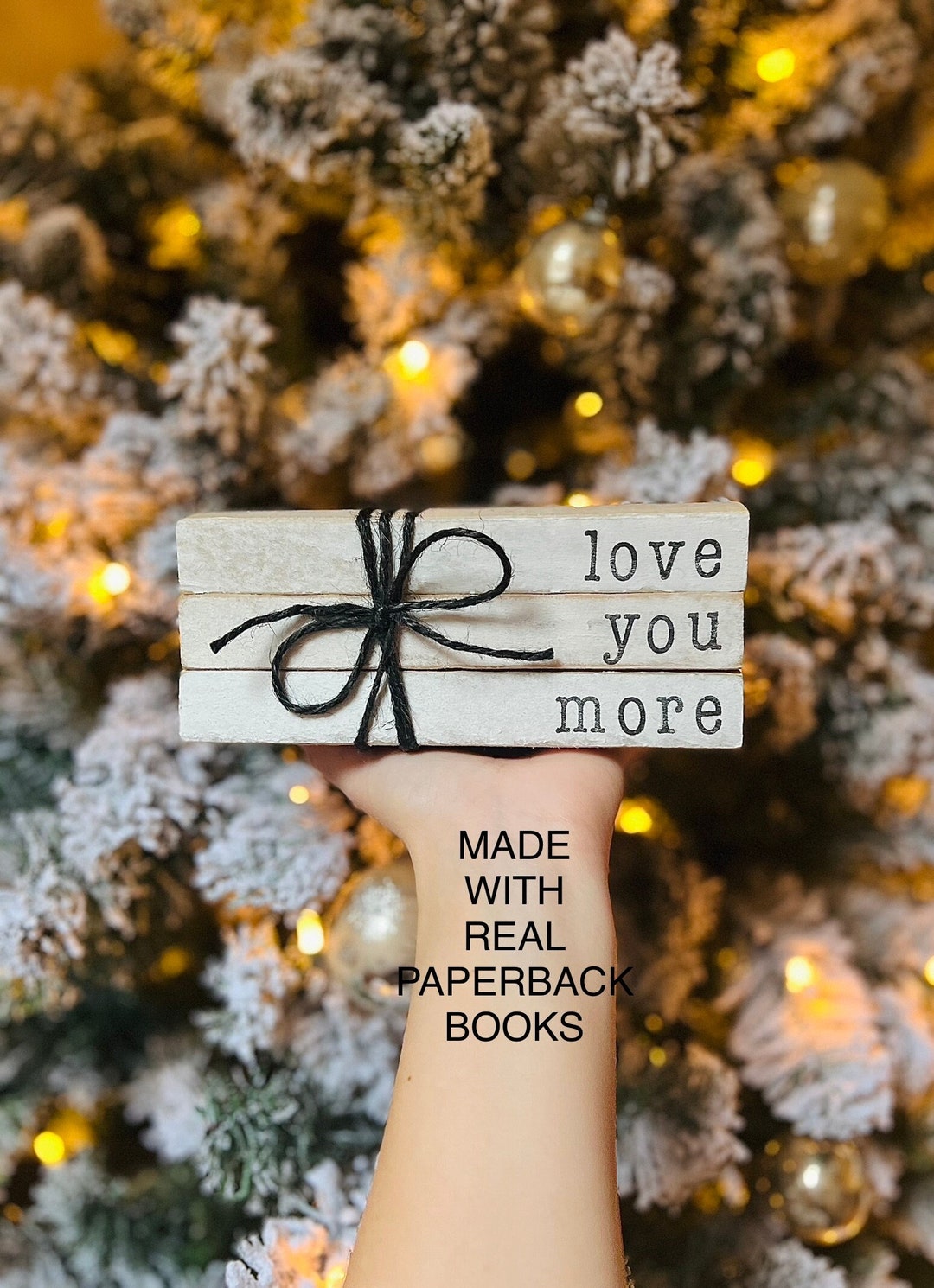 Stamped Stacked Books, Love You More Stamped Books, Love You More