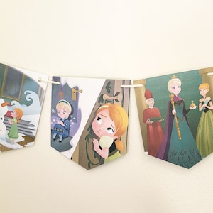 Frozen Golden Book banner, Frozen party decor, Frozen room, Frozen decor, Frozen birthday party, Frozen decorations, winter party