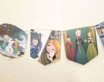 Frozen Golden Book banner, Frozen party decor, Frozen room, Frozen decor, Frozen birthday party, Frozen decorations, winter party