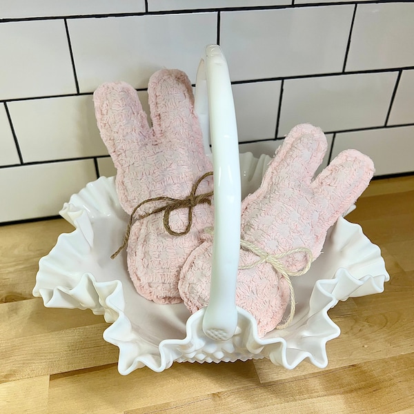 Vintage chenille bunny, upcycle bunny, repurposed bunny, shabby chic bunny, farmhouse bunny, Easter bunny, farmhouse Easter, Easter decor