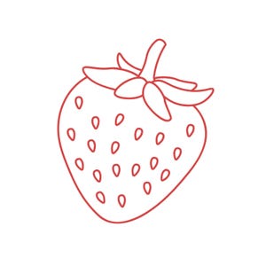 Erdbeer-Ausstechform STL, digitale Downloads für Cookie Dekorieren, 3D gedruckte Cutters, Obst-Ausstechformen