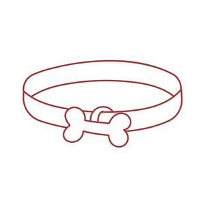 Dog Collar Cookie Cutter STL, Digital Downloads For Cookie Decorating, 3D Printed Cutters