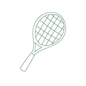 Tennis Racket Cookie Cutter STL, Digital Downloads For Cookie Decorating, 3D Printed Cutters, Sports Cookie Cutters