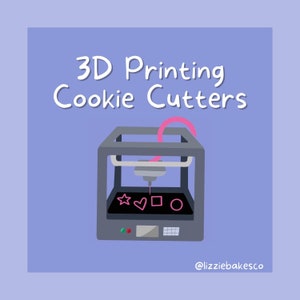 3D Printing Cookie Cutters Digital Guide, PDF Tutorial, Cookie Decorating Digital Download