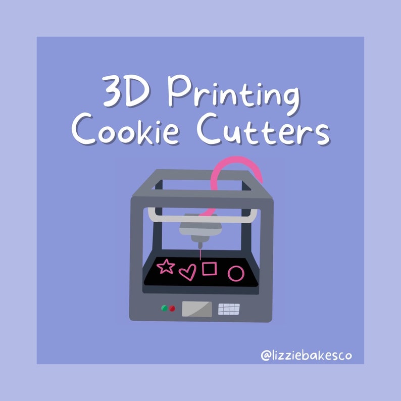 Guía digital de cortadores de galletas de impresión 3D, tutorial en PDF, descarga digital de decoración de galletas imagen 1