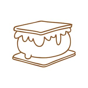Smores Cookie Cutter STL, Digital Downloads For Cookie Decorating, 3D Printed Cutters, Camping Cookie Cutters