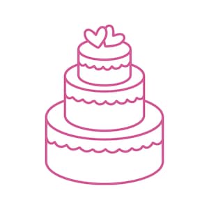 Wedding Cake Cookie Cutter STL, Digital Downloads For Cookie Decorating, 3D Printed Cutters, Wedding Cookie Cutters