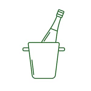Champagne Bucket Cookie Cutter STL, Digital Downloads For Cookie Decorating, 3D Printed Cutters, Wedding Cookie Cutters