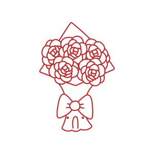 Flower Bouquet Cookie Cutter STL, Digital Downloads For Cookie Decorating, 3D Printed Cutters, Valentine/Mother&#39;s Day Cookie Cutters