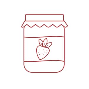 Jam Jar Cookie Cutter STL, Digital Downloads For Cookie Decorating, 3D Printed Cutters, Cottagecore Cookie Cutters
