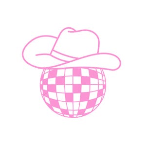 Cowboy Disco Ball Cookie Cutter STL, Digital Downloads For Cookie Decorating, 3D Printed Cutters, Bachelorette Cookie Cutters