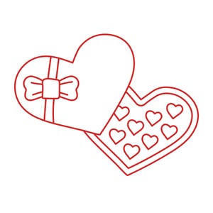 Box of Chocolates Cookie Cutter STL, Digital Downloads For Cookie Decorating, 3D Printed Cutters, Valentines Cookie Cutters