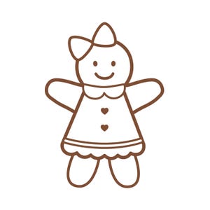 Gingerbread Woman Cookie Cutter STL, Digital Downloads For Cookie Decorating, 3D Printed Cutters, Christmas Cookie Cutter STL