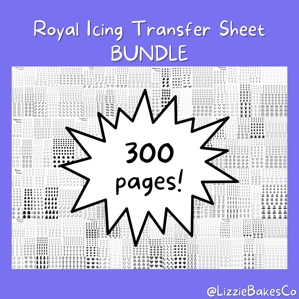 Ultimate Royal Icing Transfer Sheet Bundle Set of 10 - Etsy