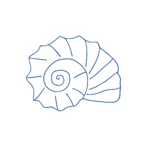 Sea Shell 3 Cookie Cutter STL, digitale downloads voor het decoreren van koekjes, 3D-geprinte uitstekers, Under the Sea-koekjes uitstekers