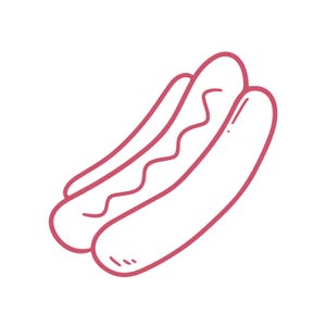 Hotdog Cookie Cutter STL, Digital Downloads For Cookie Decorating, 3D Printed Cutters, Food Cookie Cutters