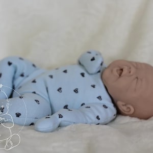 Blank silicone cuddle baby ~12inches~ pre weighted body~ made to order