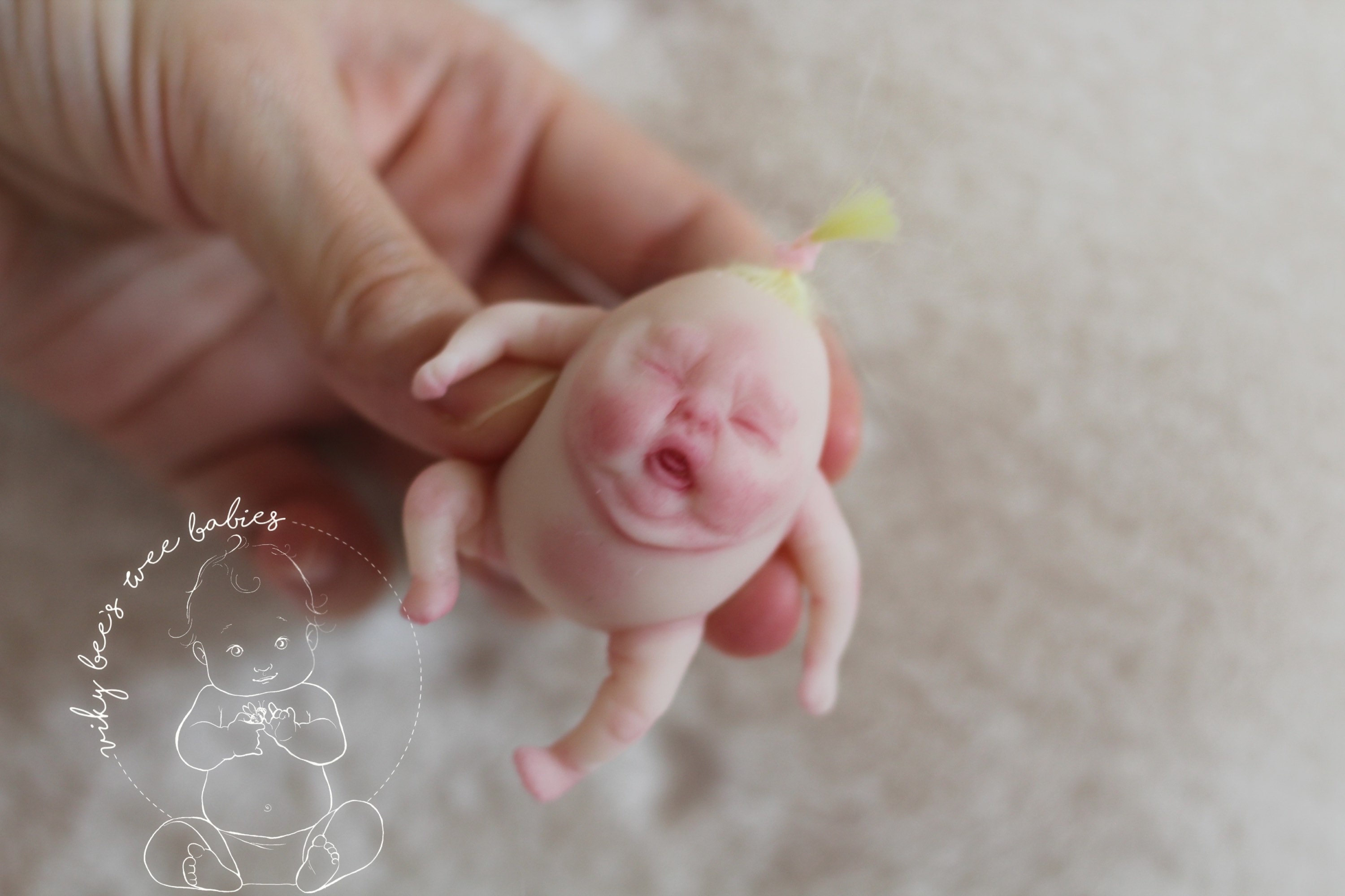 Solid Silicone Miniature Eggy Fantasy Babies~ 2-2.5inches ~made to