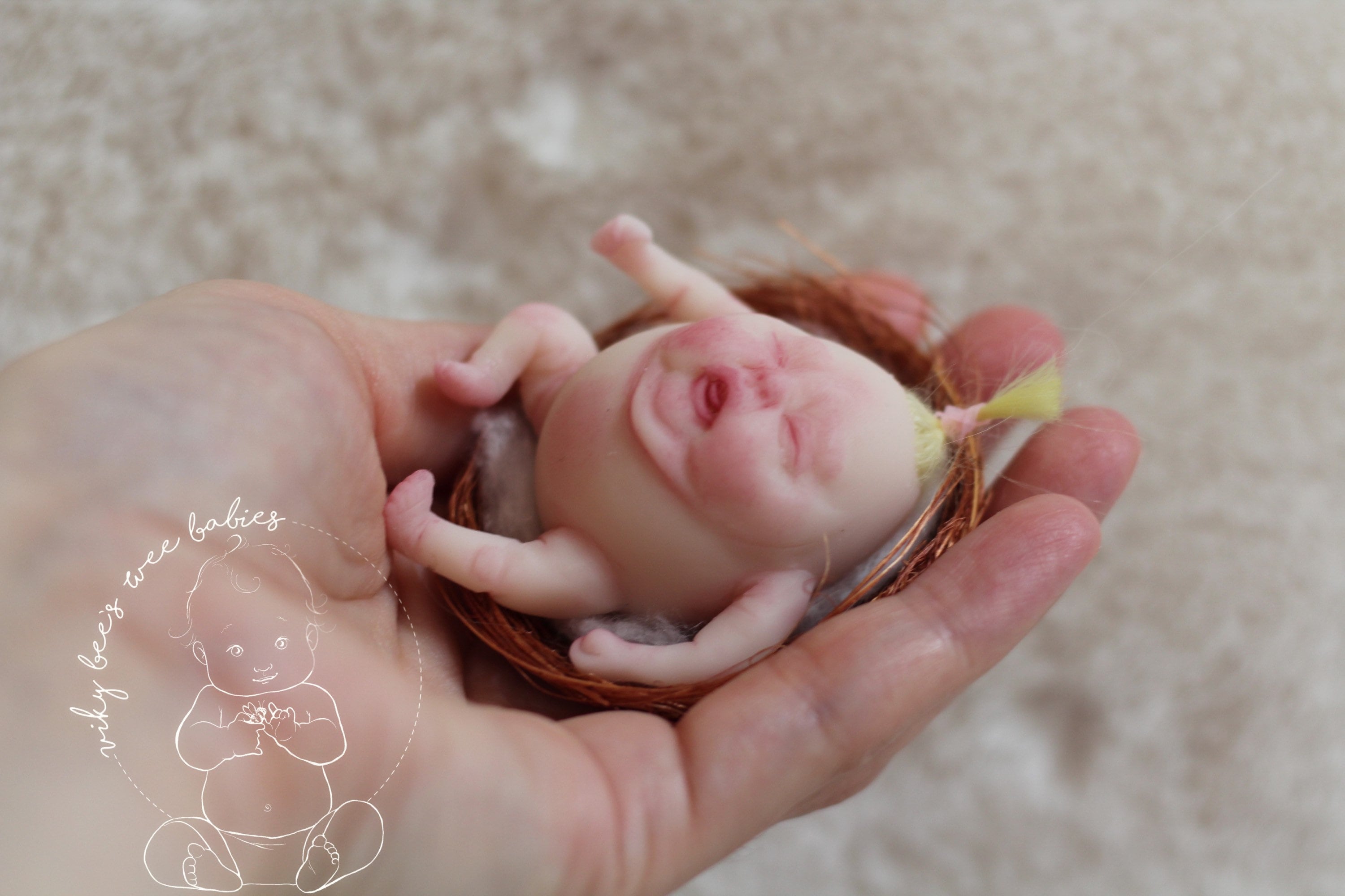 Solid Silicone Miniature Eggy Fantasy Babies~ 2-2.5inches ~made to