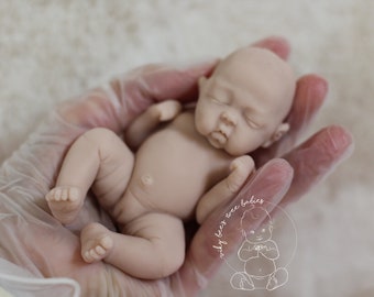 Solid silicone Mini baby ‘Jessie’~4.5inches~MADE TO ORDER