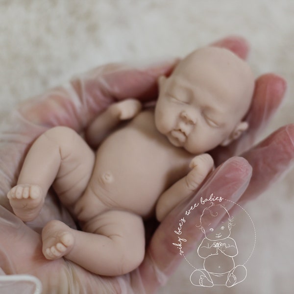 Solid silicone Mini baby ‘Jessie’~4.5inches~MADE TO ORDER