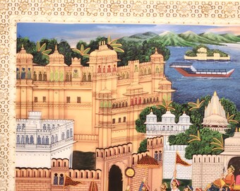 ピンクシティ・ジャイプールの絵画、湖の街ウダイプールの絵画、偽