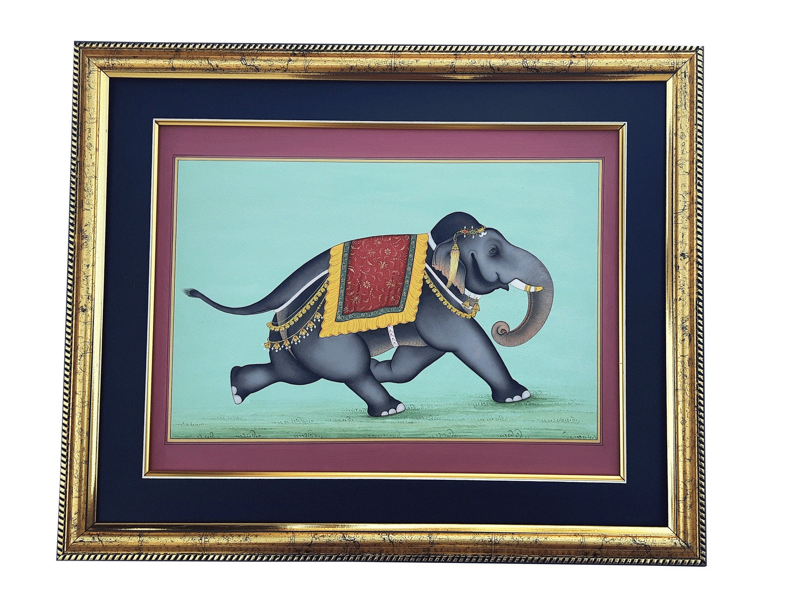 Elephant painting hand painted Original Indian miniature Etsy