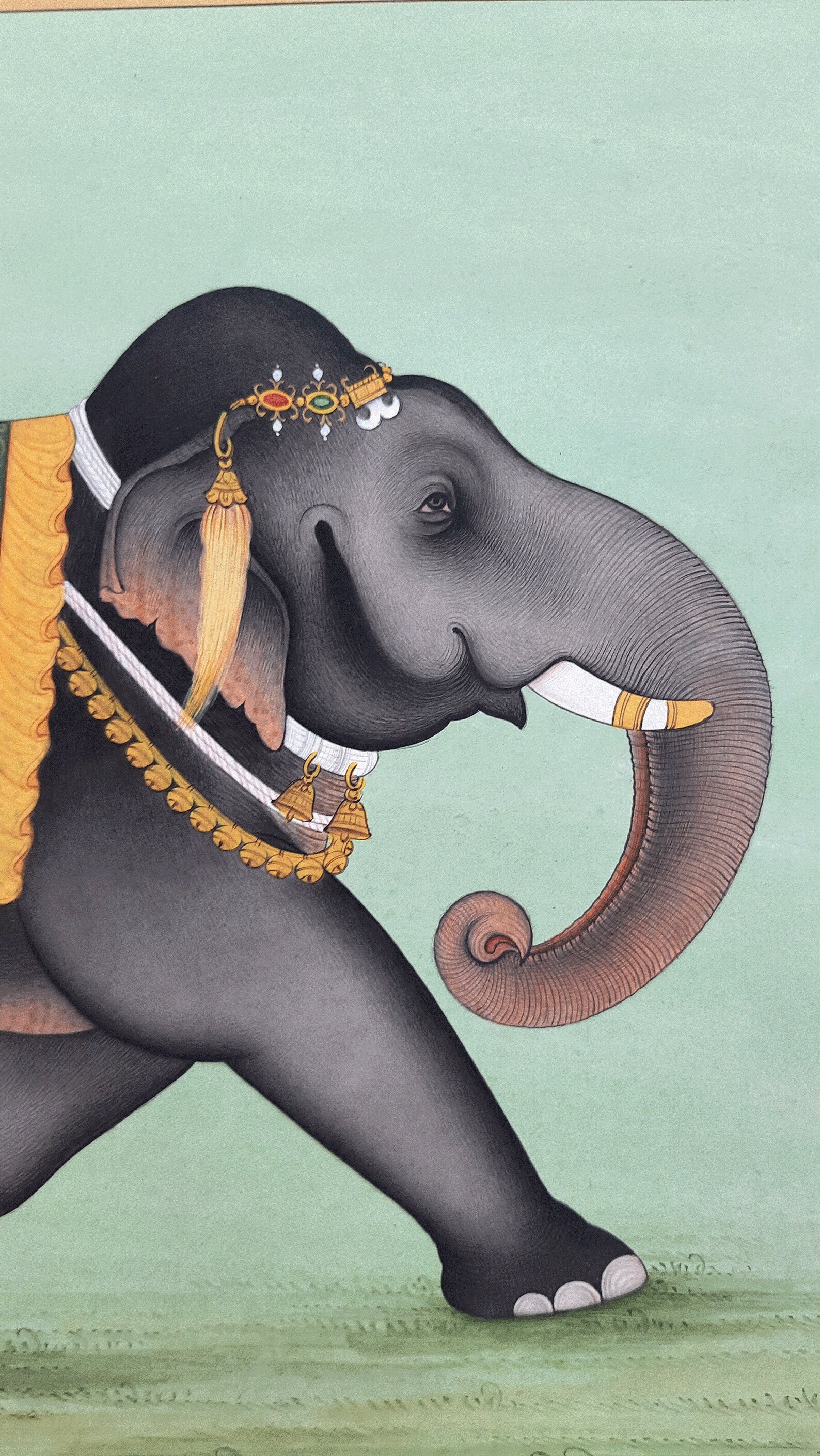 Elephant painting hand painted Original Indian miniature Etsy
