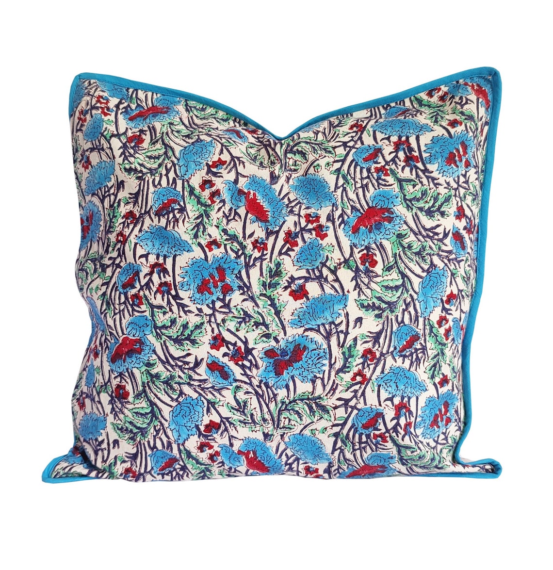 2pcs 16 X16 Cotton Cushion Cover Throw Pillow Cover Indian Etsy UK