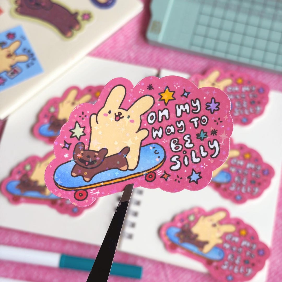 On My Way to Be Silly Stickers | Journaling, Deco, Cute Stationery ...