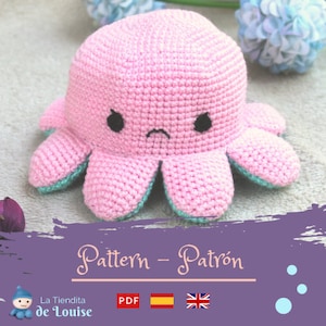 Reversible Mood Octopus Amigurumi Pattern English image 2