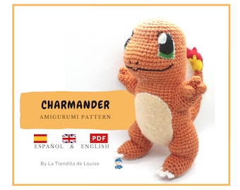 Charmander Pokemon - Amigurumi Pattern - English