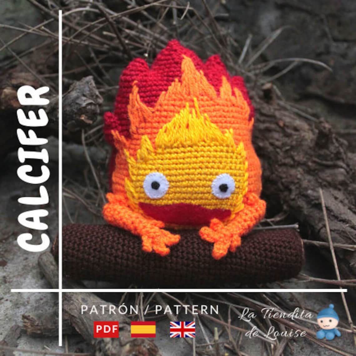 Calcifer Amigurumi Pattern English Etsy