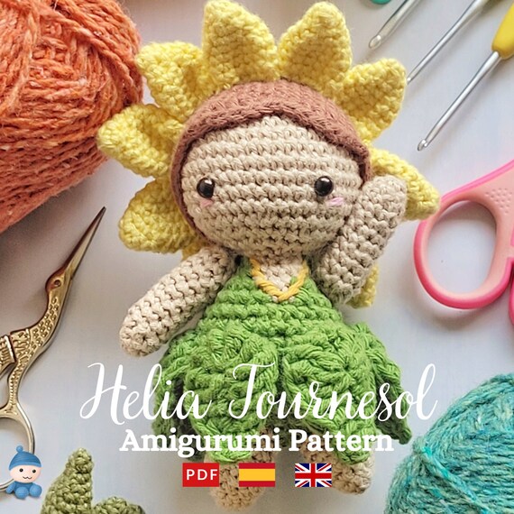 Helia Tournesol Amigurumi Pattern English Etsy Australia