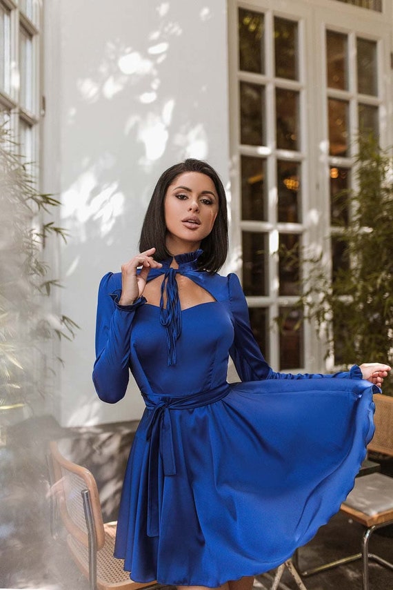 Buy Electric Blue Dresses for Women by Fyre Rose Online | Ajio.com
