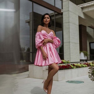 Pink Babydoll Dress -  Canada