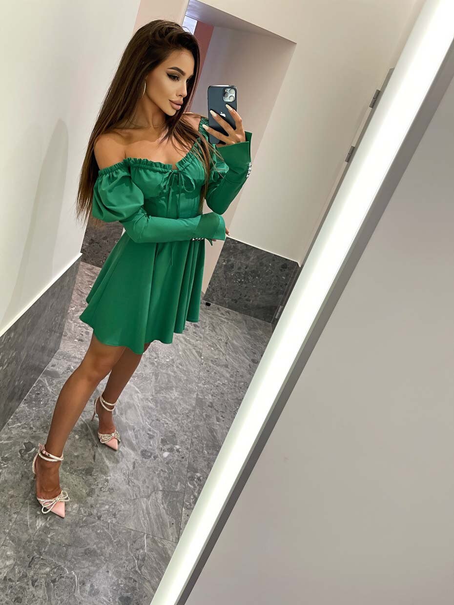 Emerald Mini Dress main image 1