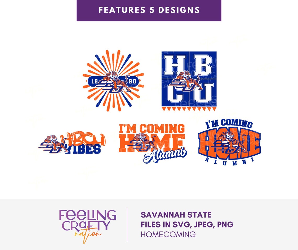 Savannah State University College Bundle Artwork Etsy