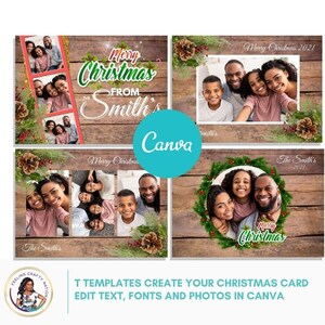 DIY Christmas Card, Canva Template