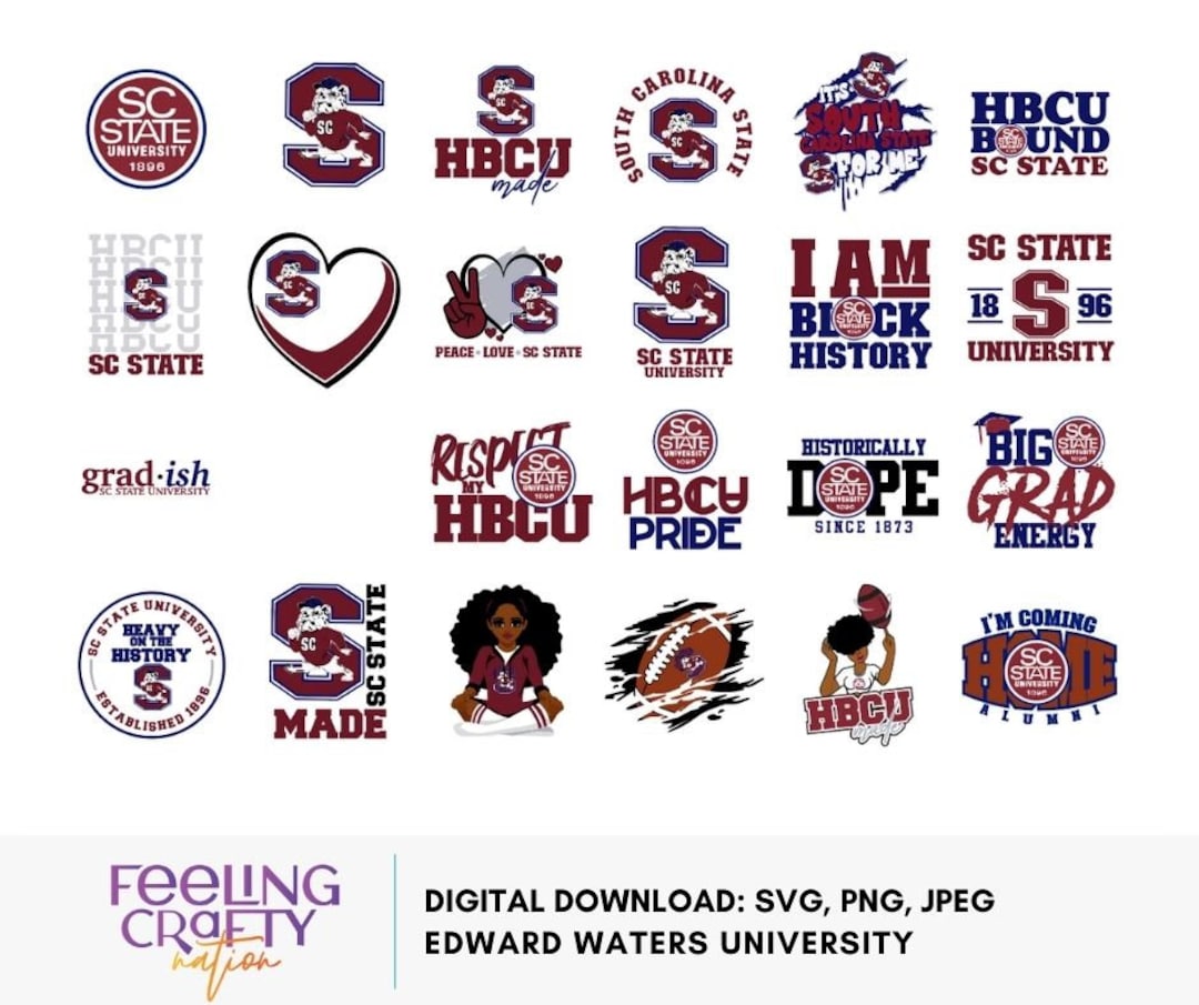 South Carolina State University Artwork HBCU Collection Etsy