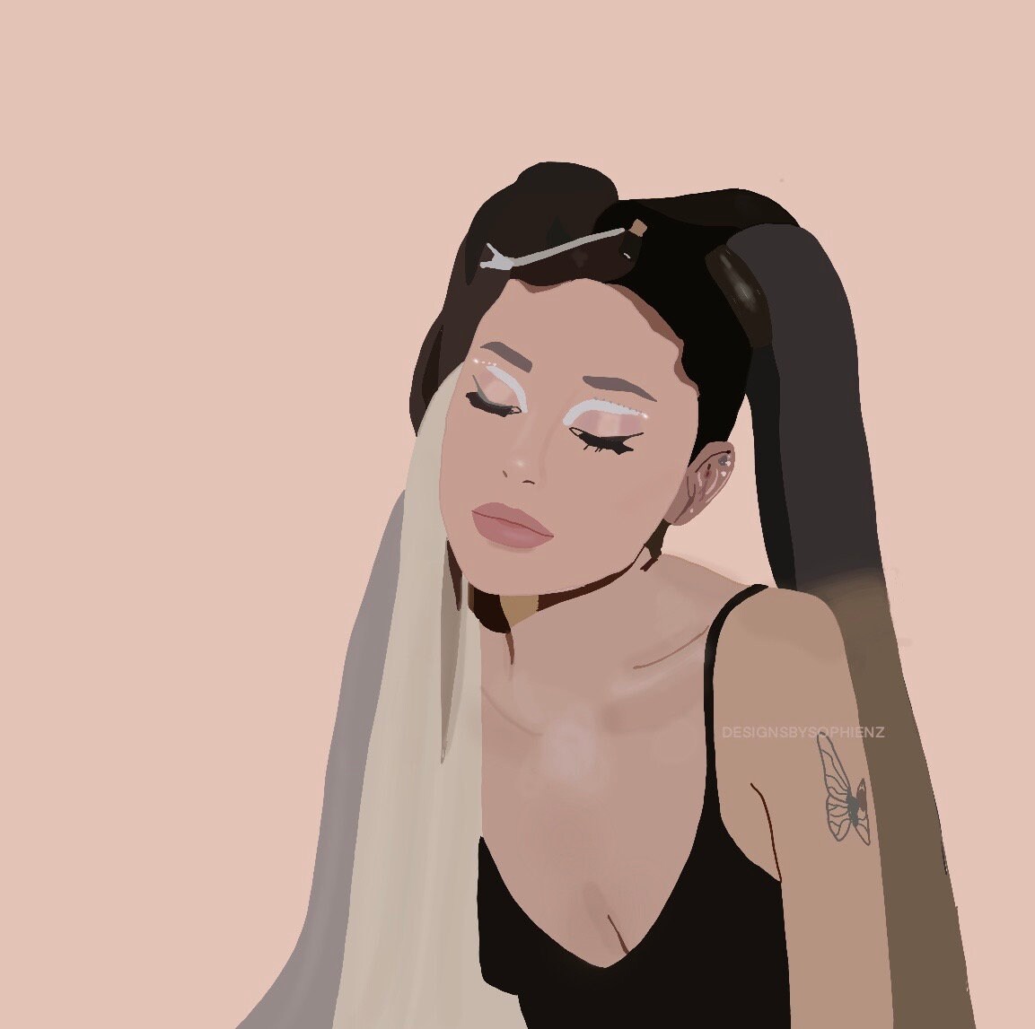 Ariana Grande Digital Print Digital Illustration Ariana - Etsy
