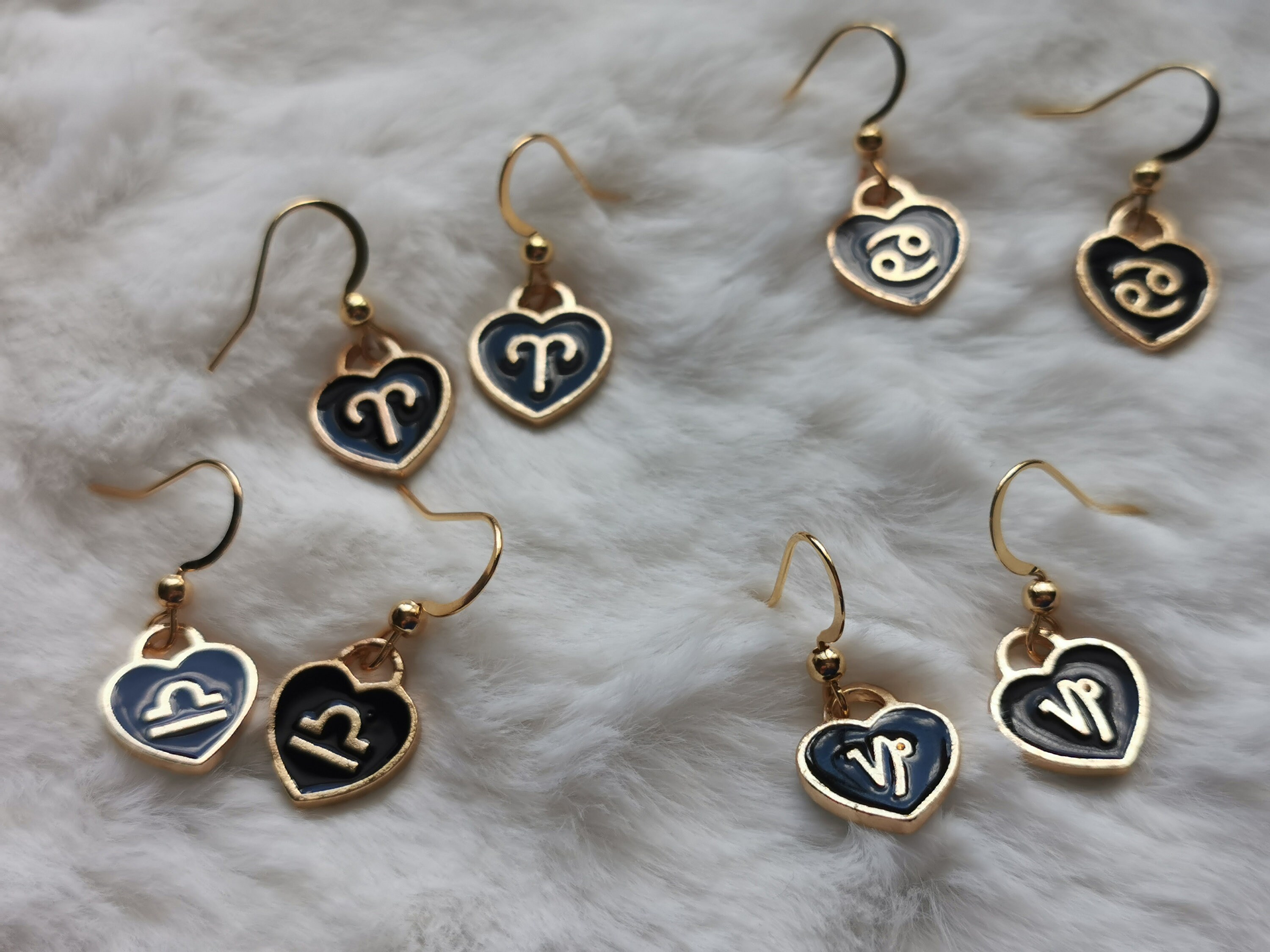 Zodiac Earrings Stainless Steel gold Jewelry Astrology Etsy
