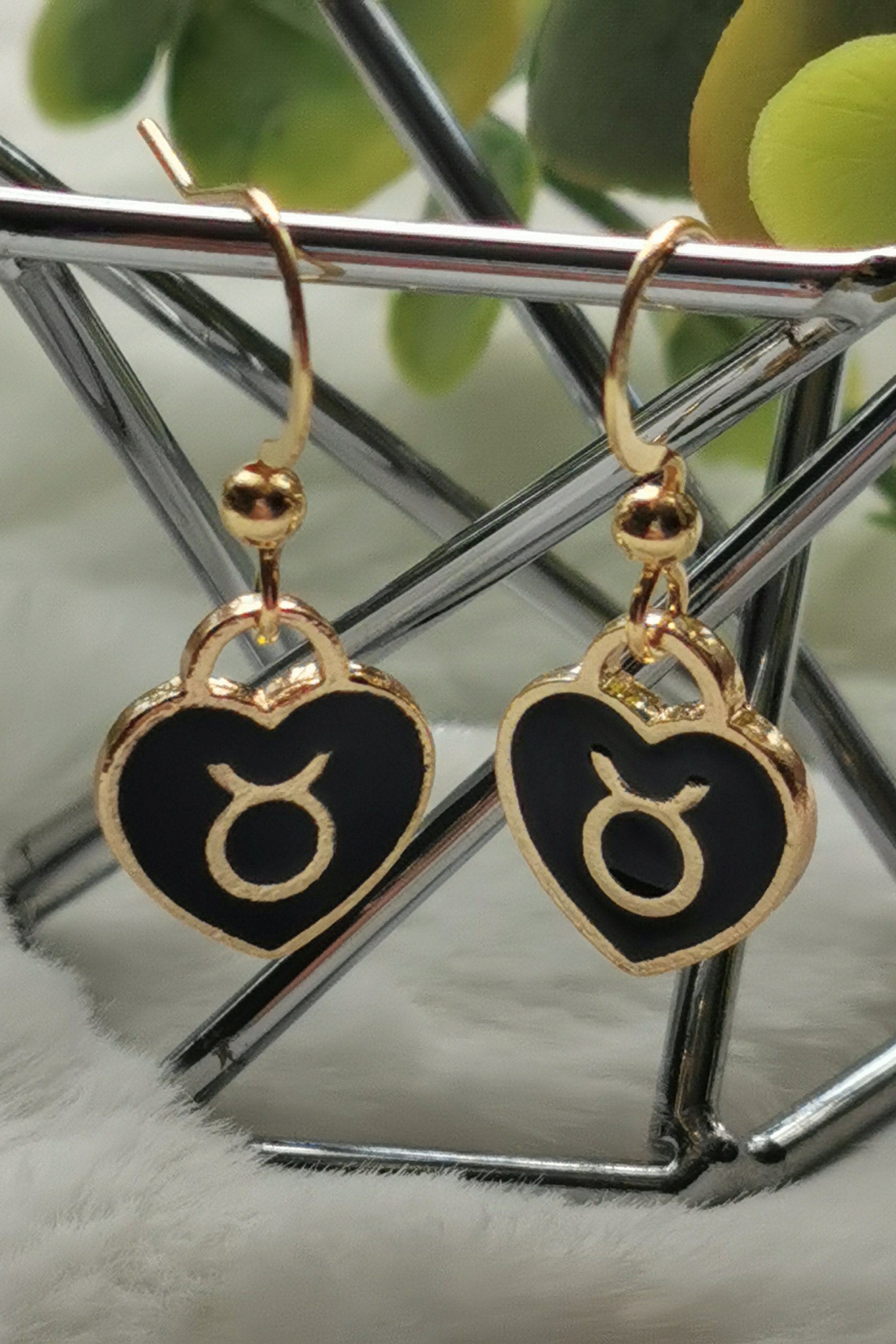 Zodiac Earrings Stainless Steel gold Jewelry Astrology Etsy