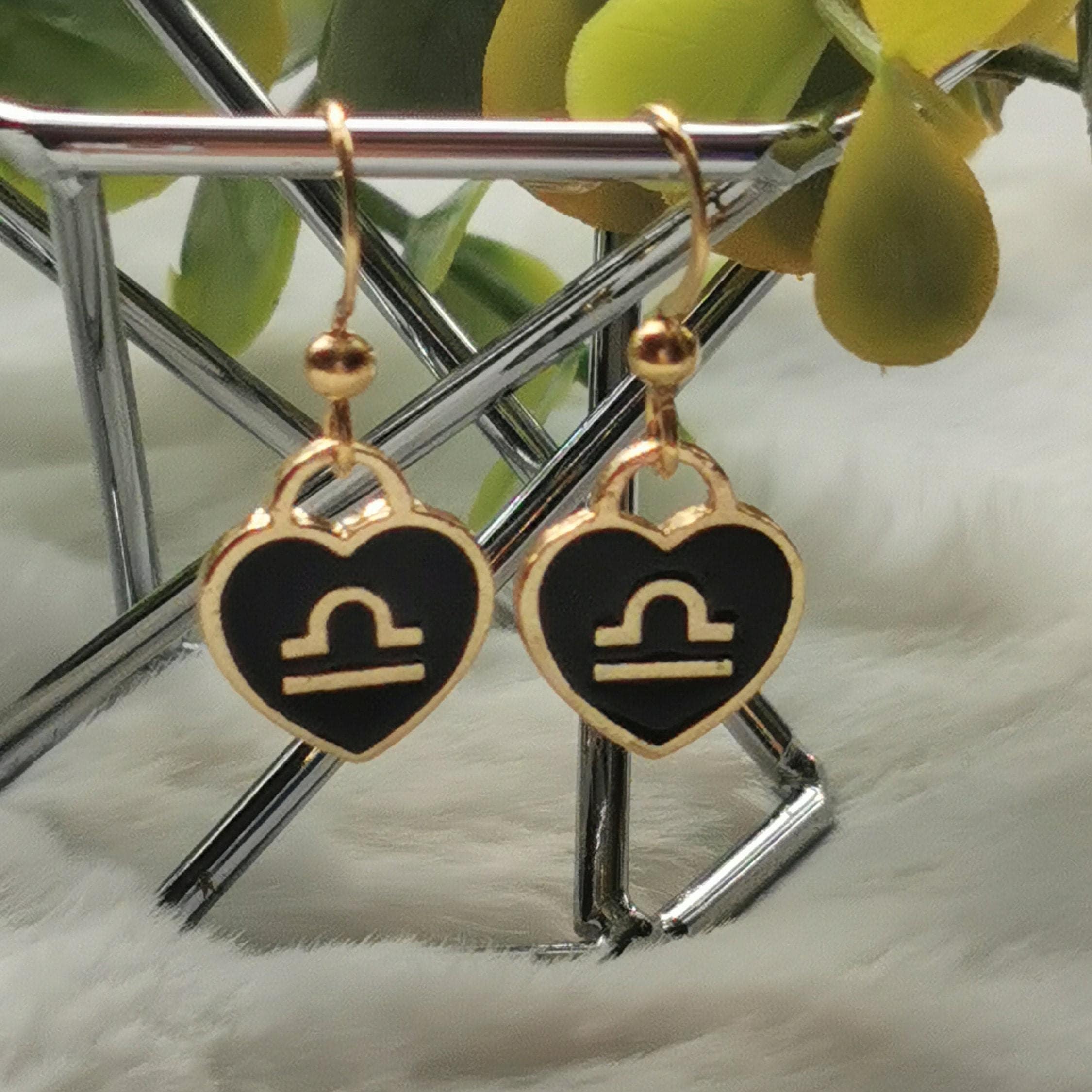 Zodiac Earrings Stainless Steel gold Jewelry Astrology Etsy